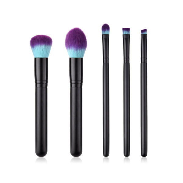 5Pcs Colorful Fiber Makeup Brush Set