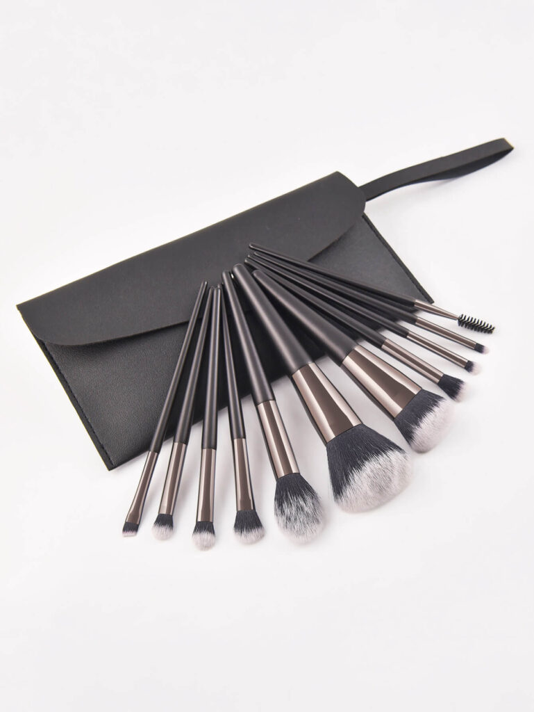 Black Makeup Brush Set