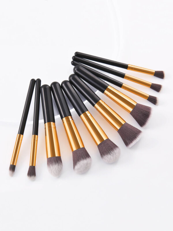 11pcs golden makeup brush set