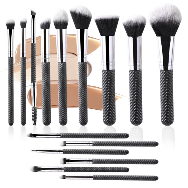 Crocodile pattern makeup brush set